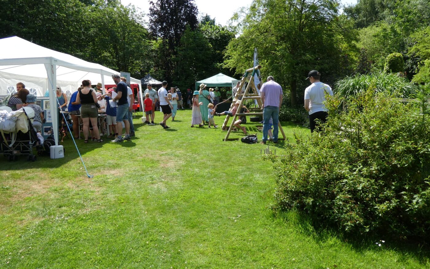 People visiting the 2023 Stillingfleet Lodge Family Wildlife Day